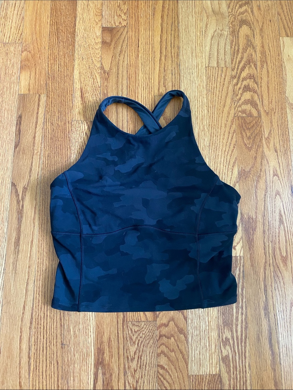 Lululemon Key to Balance Tank Heritage 365 Camo Deep Coal Multi Size 8